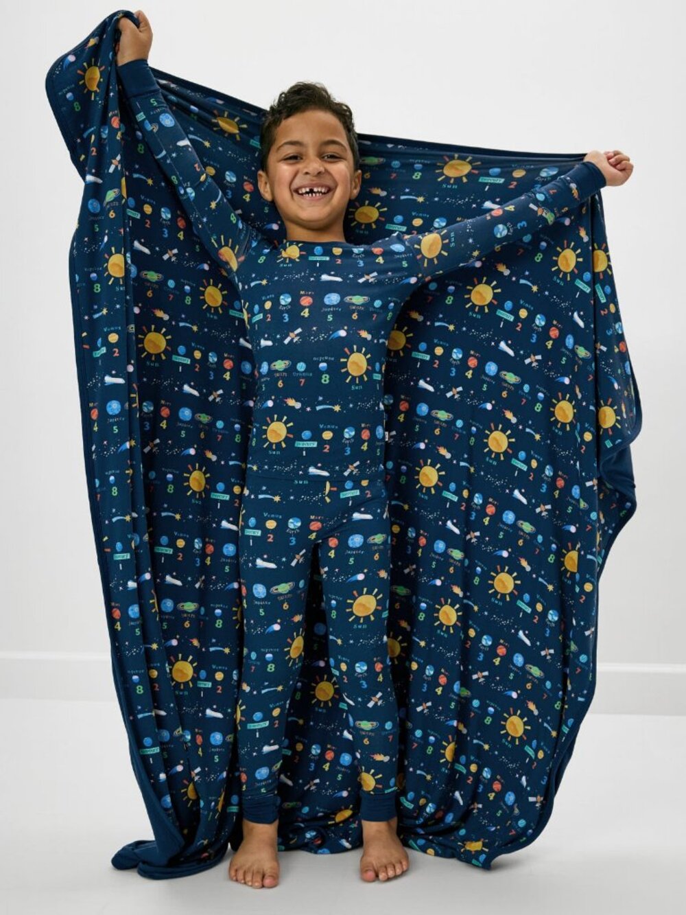 NWT Little Sleepies Solar Explorers Large Cloud Blanket 50" x 50"